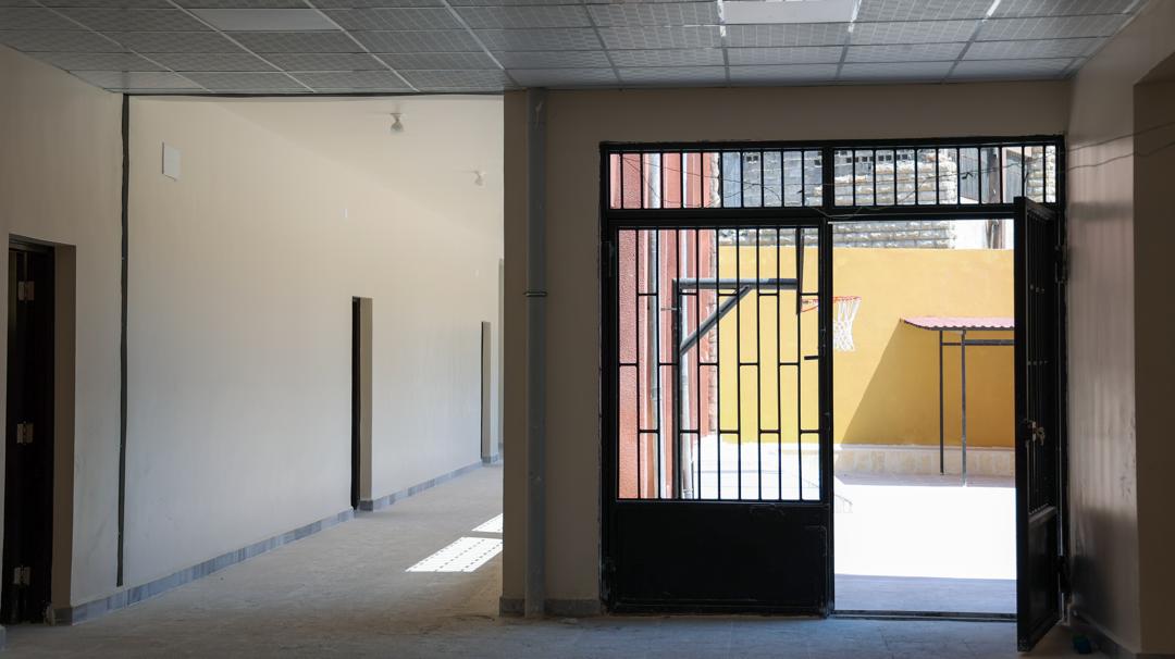 Rehabilitated school interior