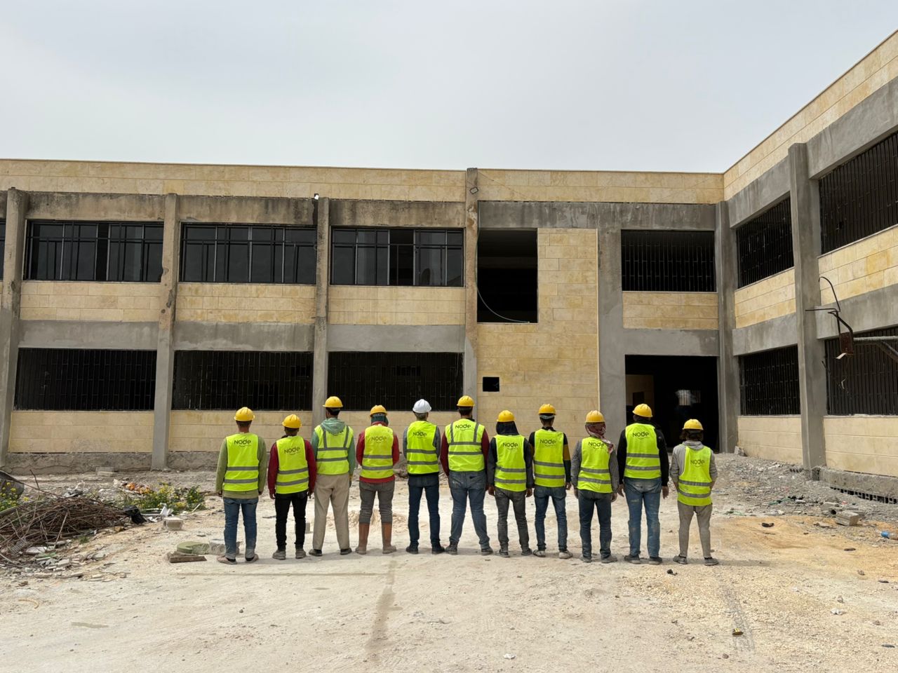Node Construction team at a rehabilitation site