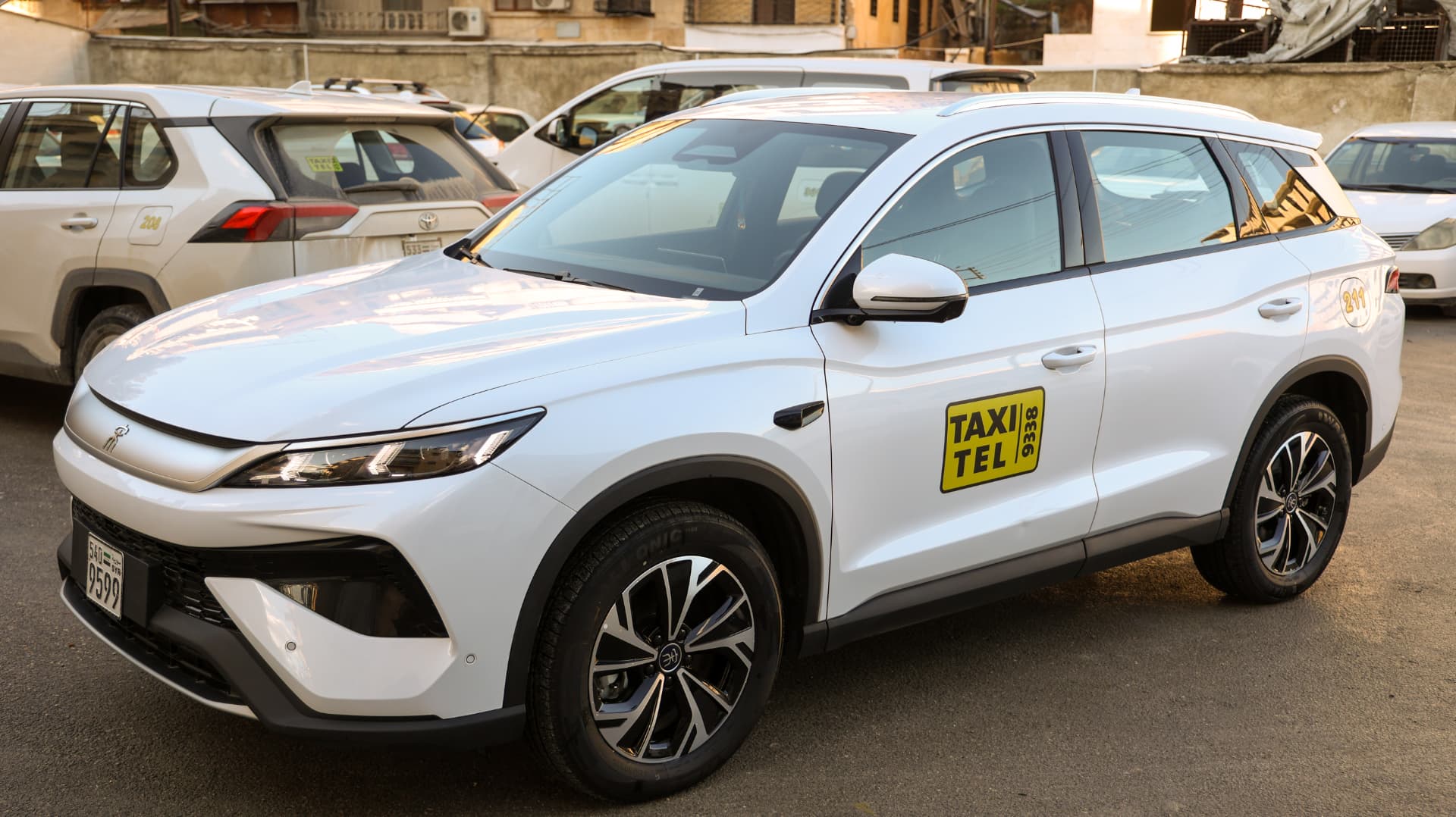 TaxiTel branded SUV